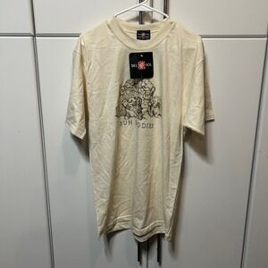 Del Sol Sun Buddies Graphic T-Shirt Cream Vintage Style Sun‎ Powered Medium